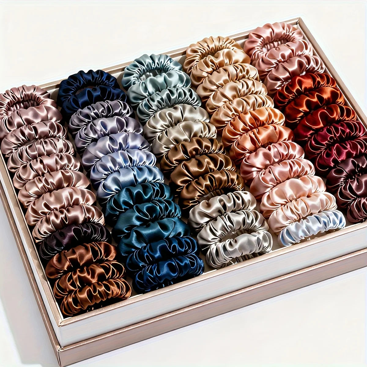 Scrunchies 19-pack – Mjuka hårsnoddar i många färger