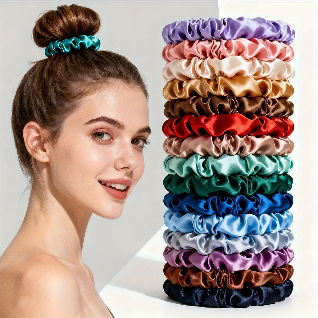 Scrunchies 19-pack – Mjuka hårsnoddar i många färger